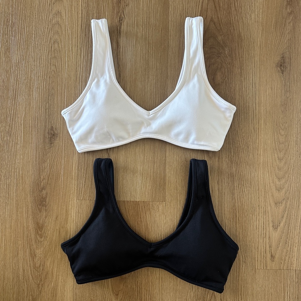 Crop Shop Boutique Serenity Isla Sports Bra (pack of white and black)